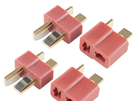 Deans Connector Set With Heat Shrink 2prs