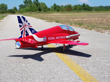 SebArt Mini Bae Hawk W/Electric Retract ARF 1.42M V2 - Red Arrows