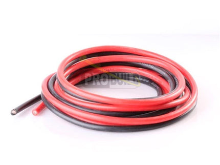 Silicone Wire 30AWG 1m Black/1m Red (11 Strands OD1.2mm)
