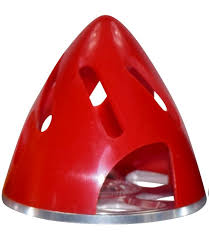 Kuza Vented Electric 3" (75mm) Spinner Red