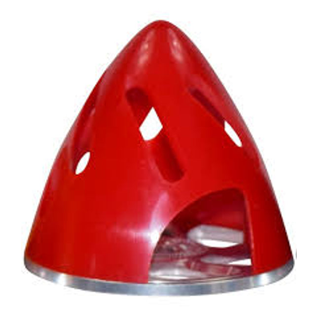 Kuza Vented Electric 3" (75mm) Spinner Red