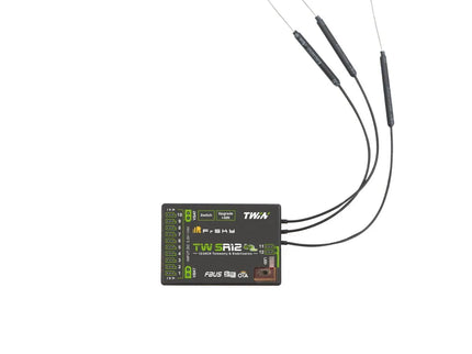 FrSky TWIN TW SR12 Receiver – 12-Channel ADV Stabiliser, Dual 2.4GHz & Telemetry