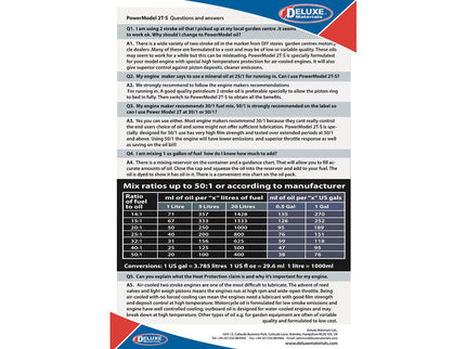 Technical specifications sheet for a product with text and tables on a white background