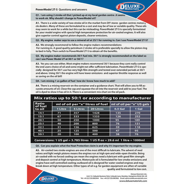 Technical specifications sheet for a product with text and tables on a white background
