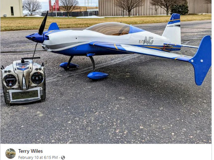 Extreme Flight 60" EXTRA NG - Blue/White/Silver scheme