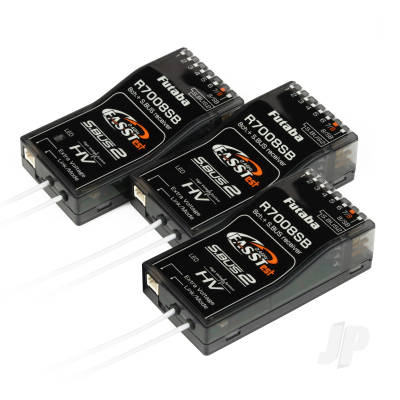 Futaba 3x R7008SB 8-Channel (PWM) Air Receiver (18-Channel S.BUS) FASSTest