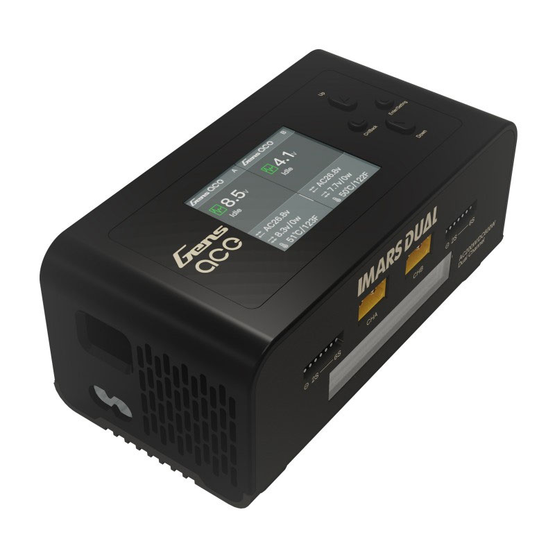 Gens Ace IMars Dual Charger AC 200W / DC 600W Black
