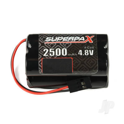 Radient Superpax NiMH 4.8V 2500mAh AA Square – Rx-JR Connector
