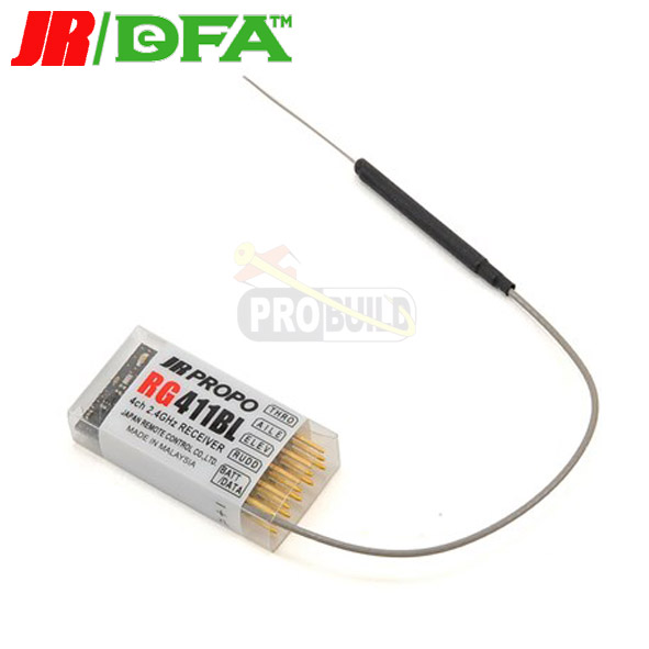JR Propo RG411BL 4-Channel Park Flyer 2.4GHz DMSS Receiver w/Telemetry