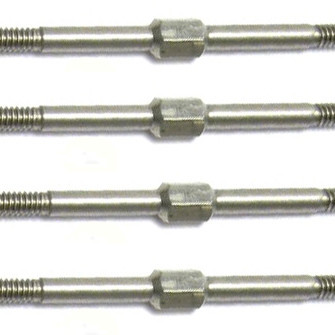Kuza linkage 2.5x60mm stainless L/R thread 4 pieces. 4.5mm hex