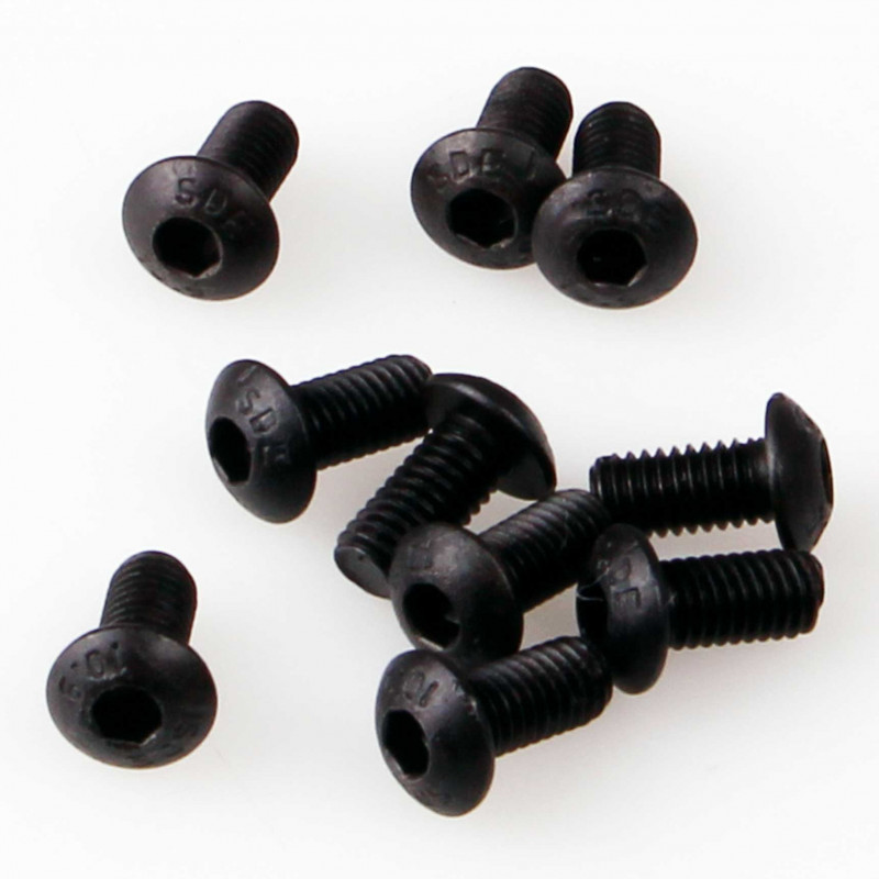 Kuza servo screws for JR 23T / Futaba 25T 3x6 mm for metal servo gears 10 pieces.