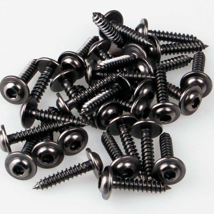 Kuza self-tapping screws 3x18mm with 2.5mm internal hexagon 30 pieces.