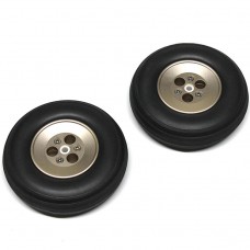 KUZA Alloy hub rubber wheels - 3.5" - 2PCS