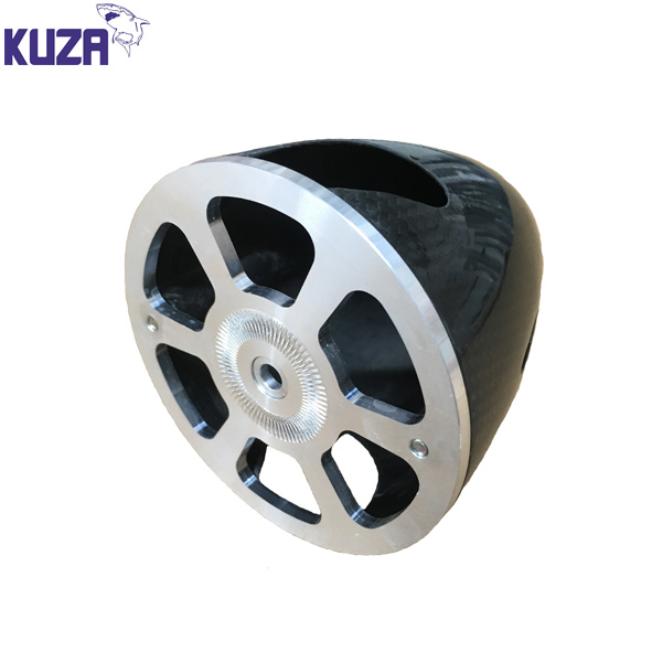Kuza 3.5" Carbon Fibre Spinner With Alloy BackPlate For Electric Kuza 3.5" Carbon Fibre Spinner With Alloy BackPlate For Electric