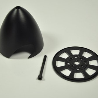 Miracle RC 3.5" Anodised Black Spinner