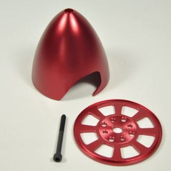 Miracle RC 3.5" Anodised Red Spinner