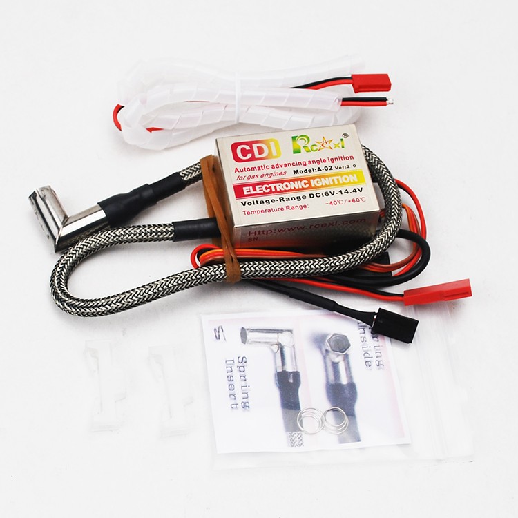 RCEXL Single Cylinder Ignition 90 Degree 1/4-32" ME-8 5/16" (8mm Hex) Spark Plug Cap