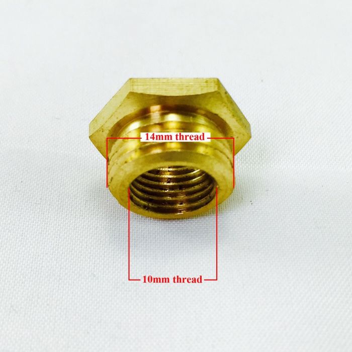 RCEXL 14mm to CM-6 / 10mm spark plug bushing adapters(Copper) RCEXL 14mm to CM-6 / 10mm spark plug bushing adapters(Copper)