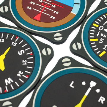 Scorpion Soft PVC Coaster - Aviation instrument Full Set Scorpion Soft PVC Coaster - Aviation instrument Full Set