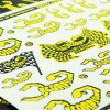 Scorpion Decal Sticker 006 White (A4 Size)