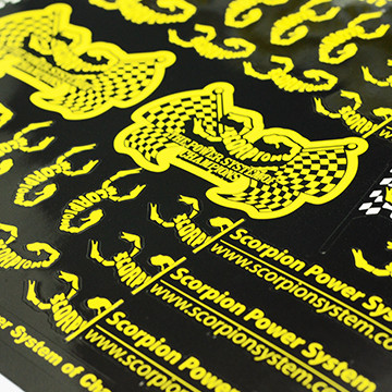 Scorpion Decal Sticker 005 Black (A4 Size) Scorpion Decal Sticker 005 Black (A4 Size)