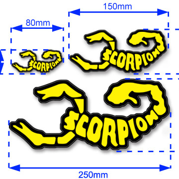Scorpion Decal Sticker 002