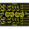 Scorpion Decal Sticker 005 Black (A4 Size)