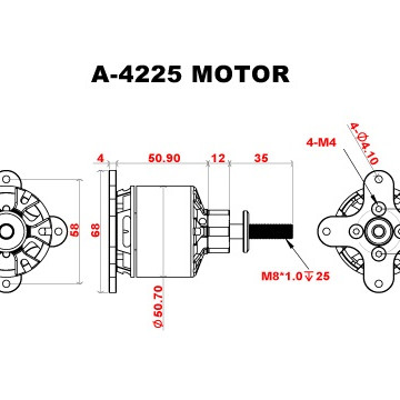 Scorpion A-4225-500kv (6s/90E+/20cc-25cc+/3108w)) Scorpion A-4225-500kv (6s/90E+/20cc-25cc+/3108w))