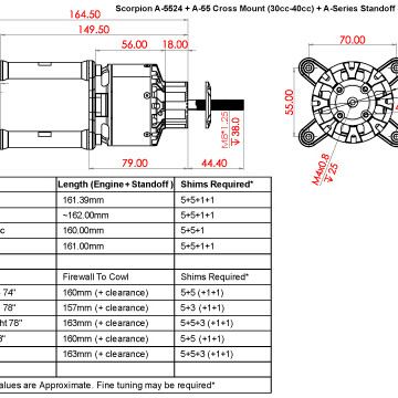Scorpion A-5524 PNP Combo (12s / 35cc-40cc / 4662w) Scorpion A-5524 PNP Combo (12s / 35cc-40cc / 4662w)