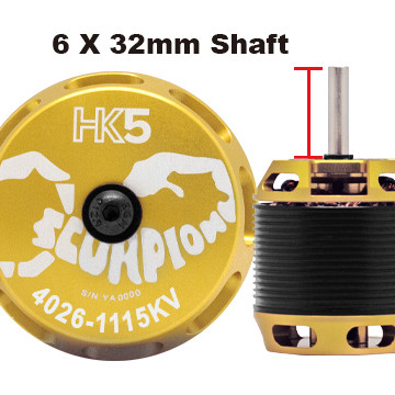 Scorpion HK5-4026-1115kv (6x32mm shaft)