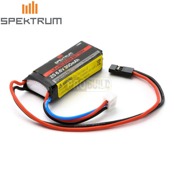 Spektrum 300mAh 2S 6.6V Li-Fe Receiver Battery