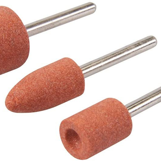 Rotary Tool Grinding Stone Set 3pce 9.5, 9.5 & 15.8mm Dia