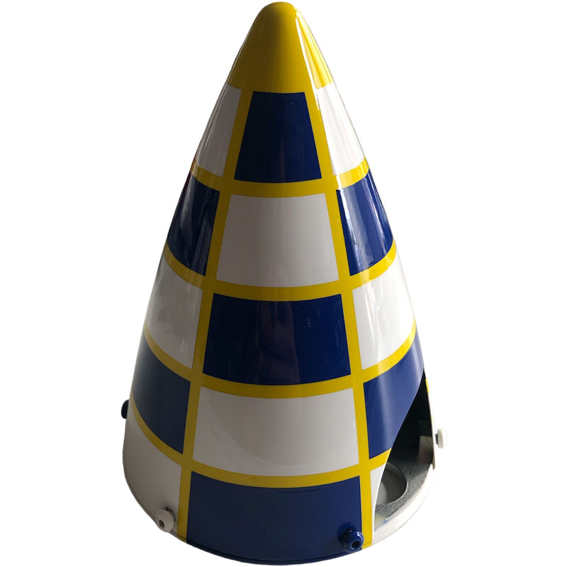 Extreme Flight 3.5" Carbon Spinner Dark Blue/White/Yellow 