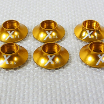 Extreme Flight Gold Anodised Washer set 3.0mm Extreme Flight Gold Anodised Washer set 3.0mm