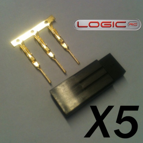 Futaba Socket Set (Gold Pins) 5pcs