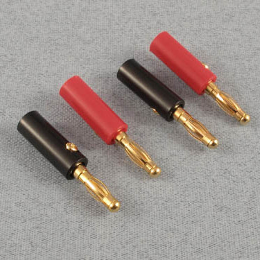 Banana Plugs (4mm Gold) 2prs