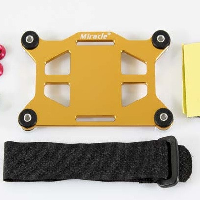 Miracle RC CDI & Receiver Shock-Absorbing Stand - Gold