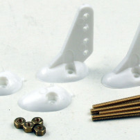 Small Control Horns w/screws (pk2)