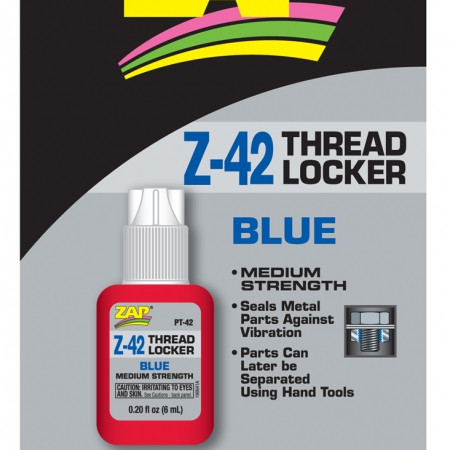 ZAP PT42 THREAD LOCKER Z-42 (BLUE) 0.2oz