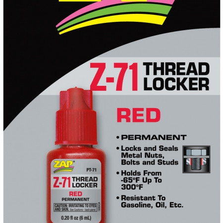 ZAP PT71 THREAD LOCKER PERMANENT 0.2oz 