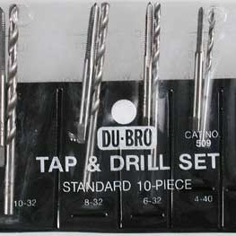 DU-BRO 10 Piece Tap & Drill Set (USA Imperial)